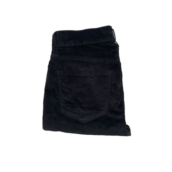 J Crew Jeans Velvet Velour Black High Rise Toothpick Skinny Pants Women's 26 NEW - Picture 1 of 8